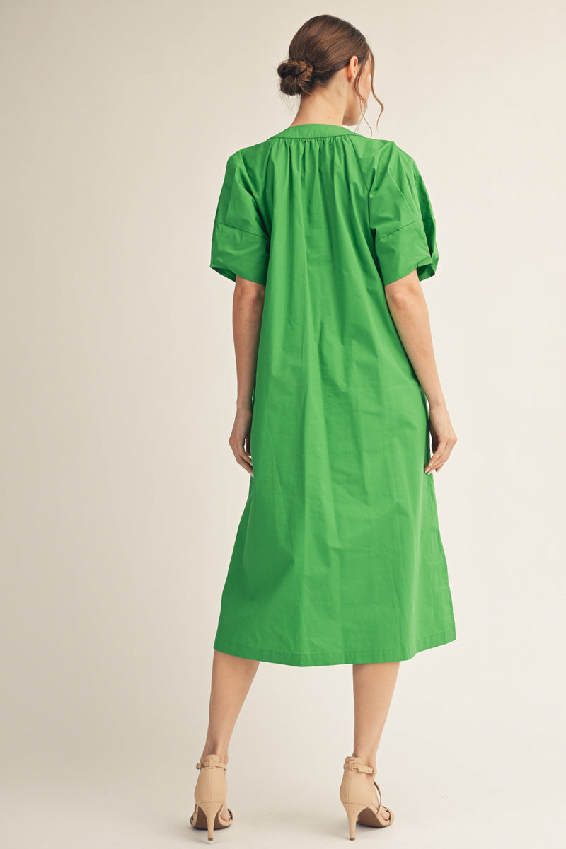 Melissa Dress In Kelly Green