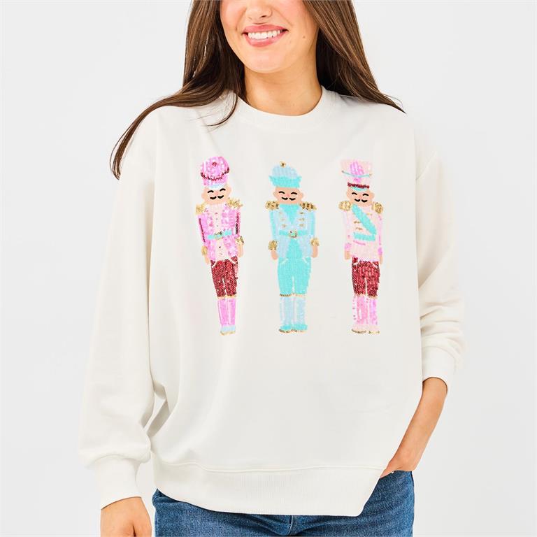 Mary Square Three Nutcrackers Sarah Sweatshirt