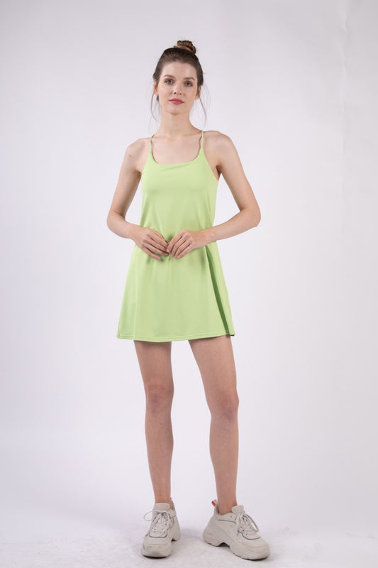 Take Me to the Court Athletic Dress in Lime