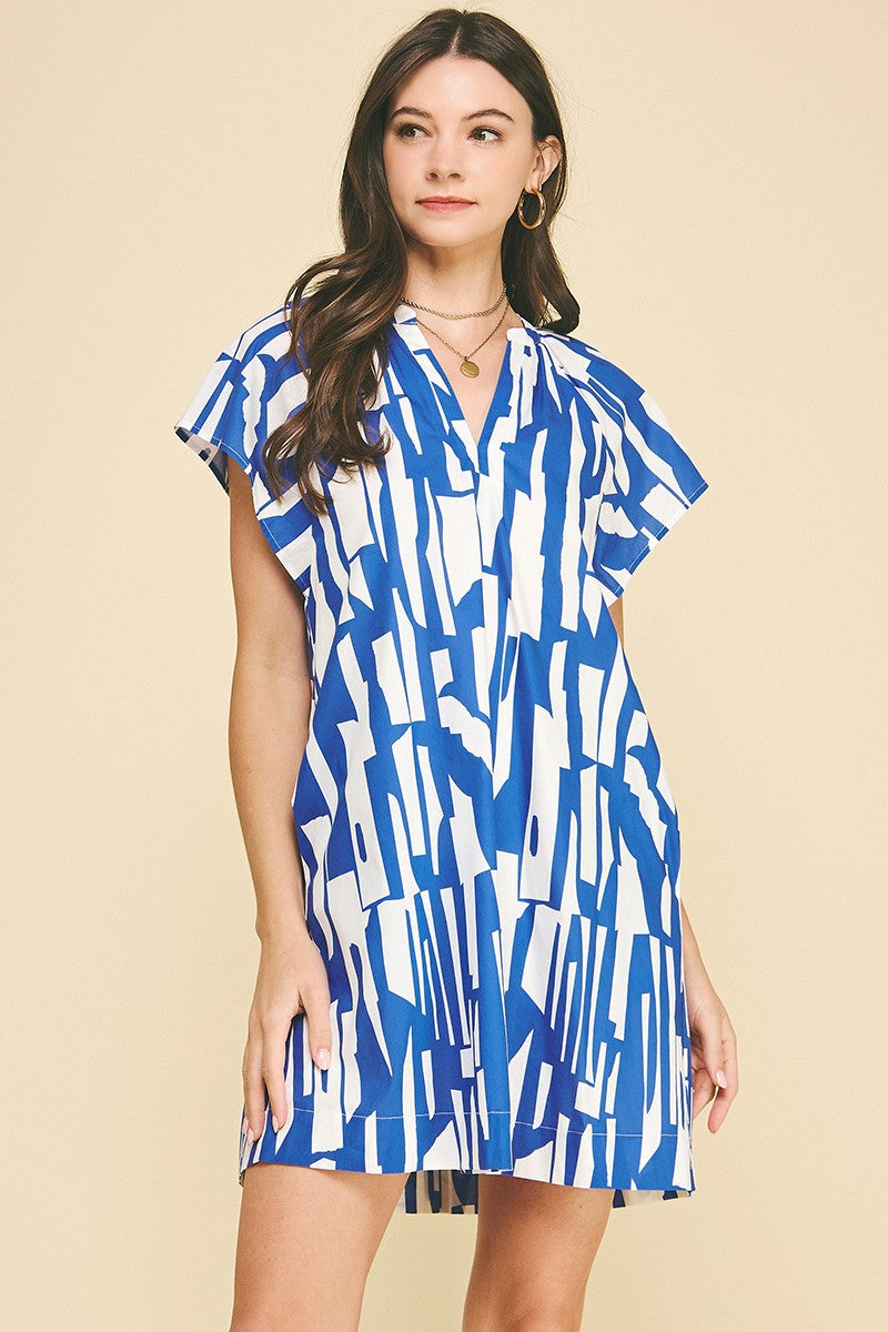Sunday Brunch Mini Dress In Royal Blue
