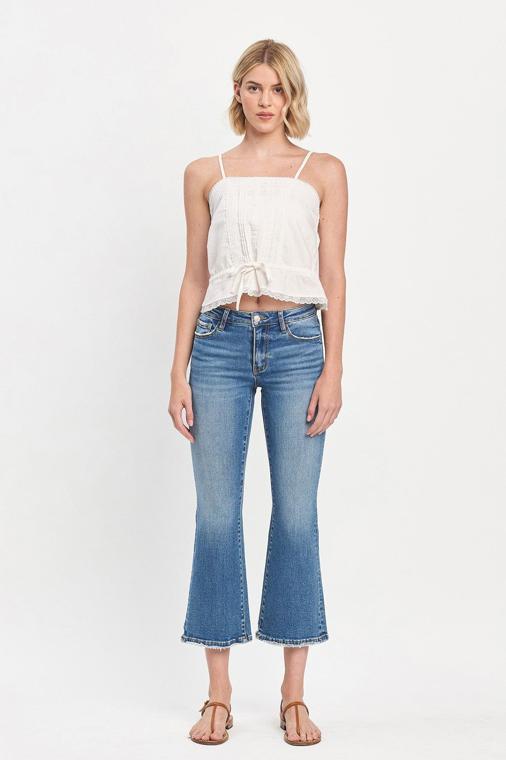 Addison Mid Rise Kick Flare Jeans
