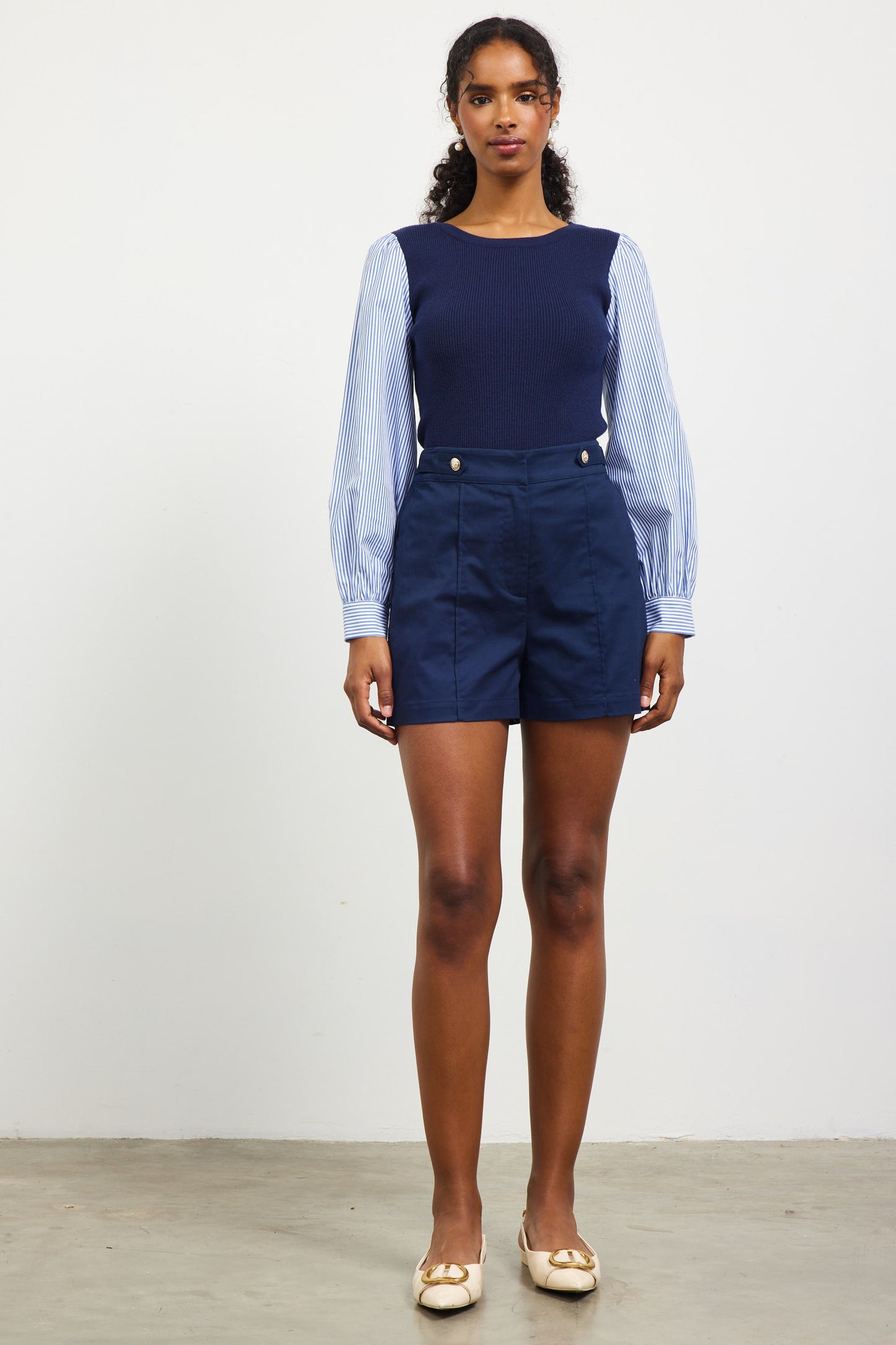 Nautical Life Shorts In Navy
