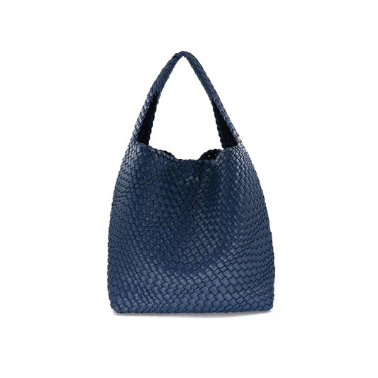 BC Woven Hobo Bag In Navy