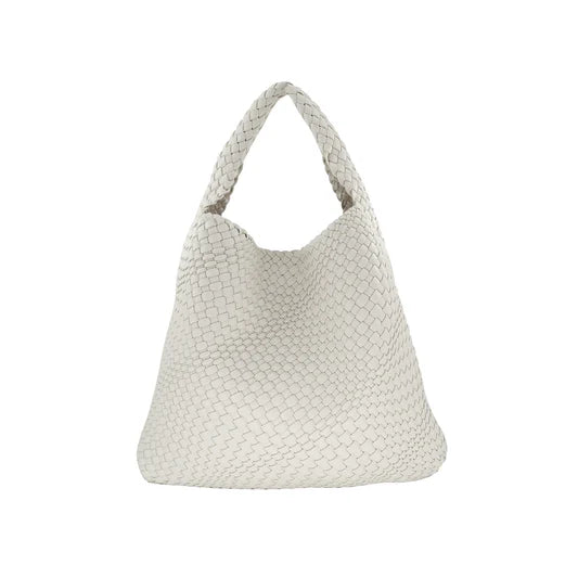 BC Woven Hobo Bag In White