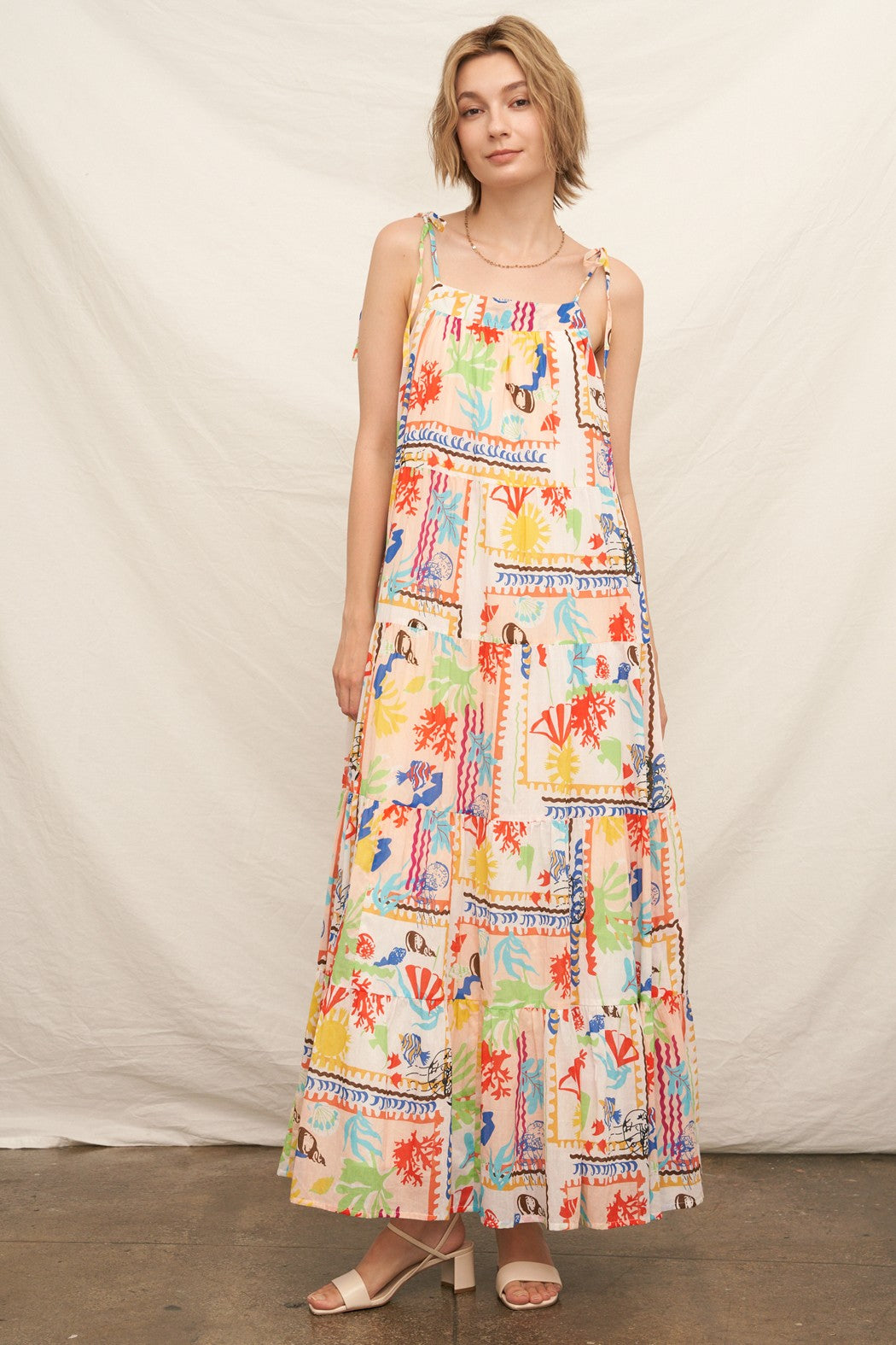Beachy Coastal Maxi Dress