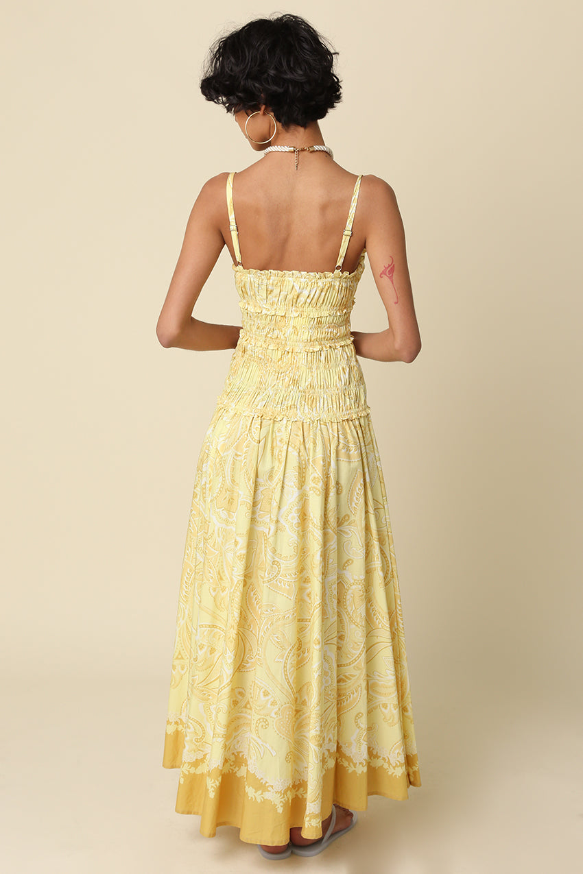 Summer Soleil Smocked Maxi Dress