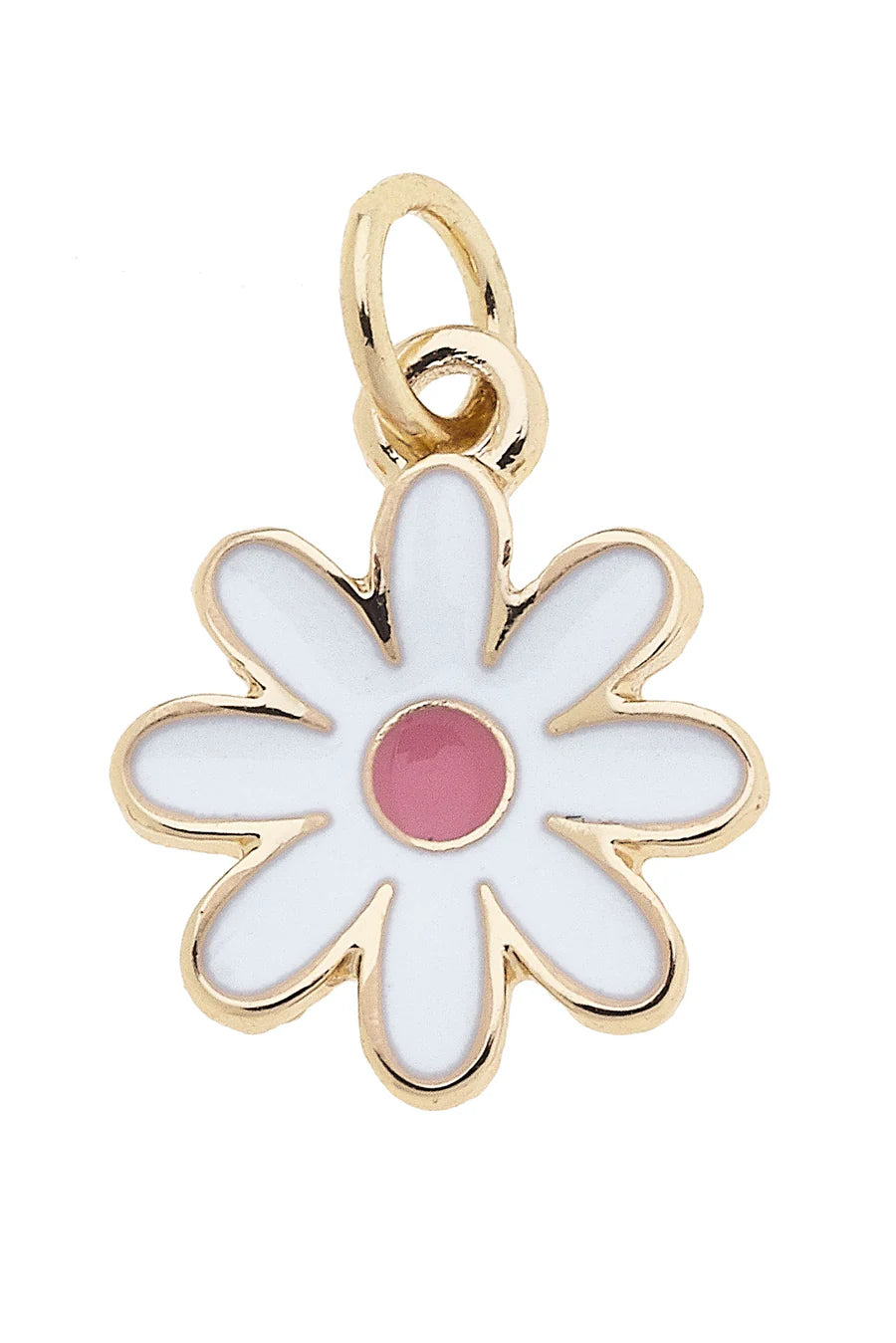Flower Charm In White