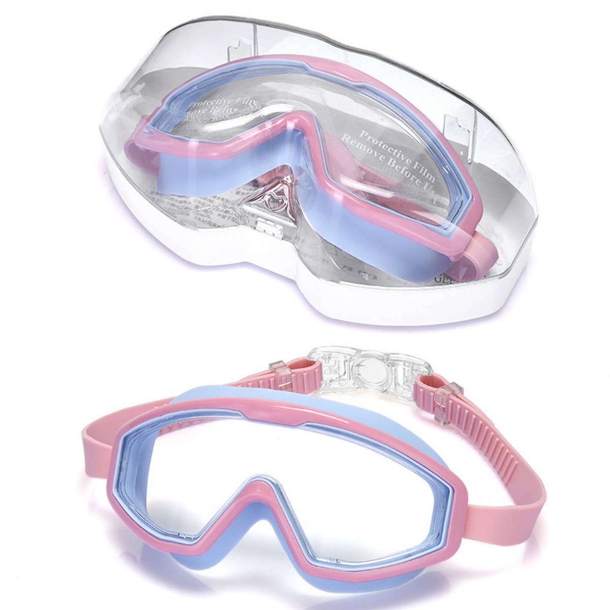 Clip On Kids Swim Goggles - Anti-Fog