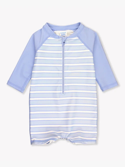 RuggedButts Periwinkle & Windsurfer Stripe One Piece Rash Guard