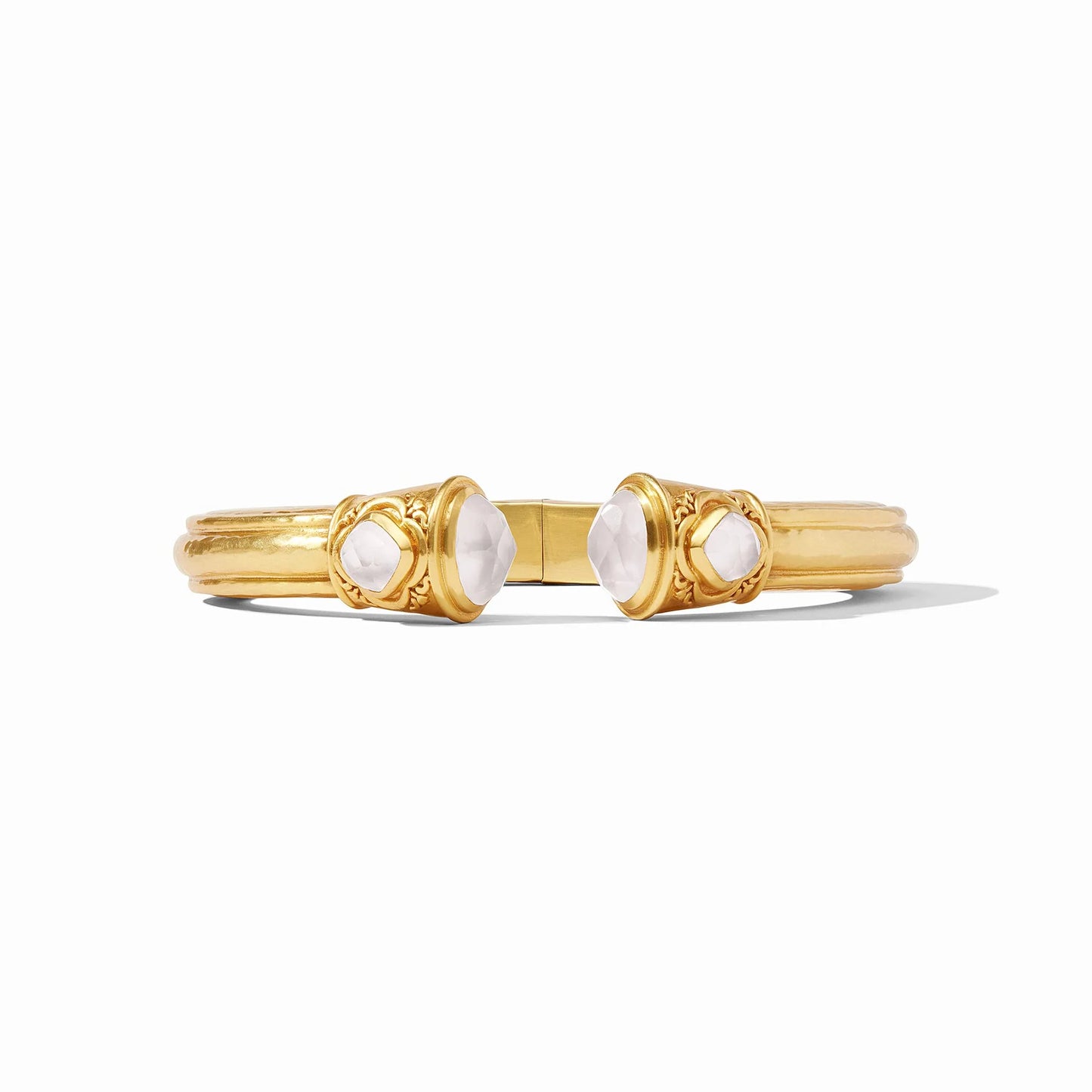 Julie Vos Astor Demi Cuff Iridescent Clear Crystal
