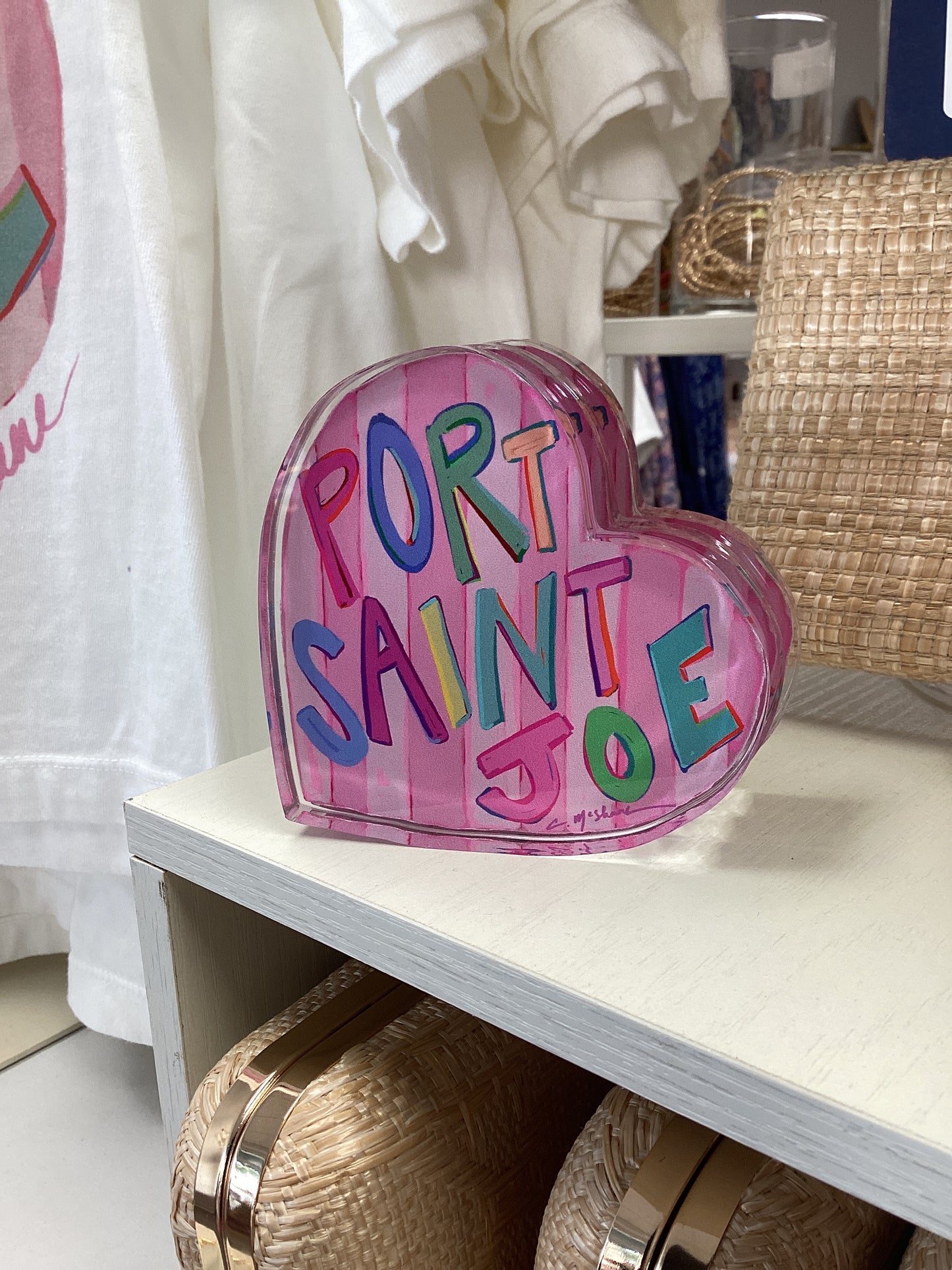 "Port St. Joe Love" Acrylic Mini Shelfie
