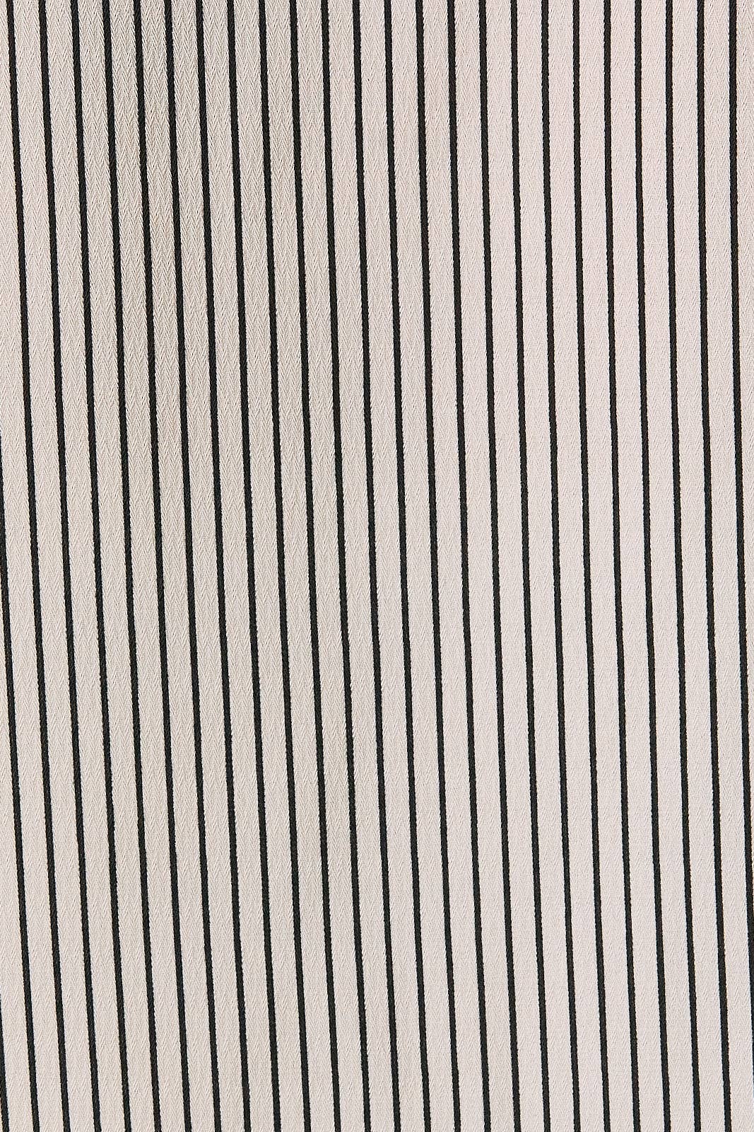 Asymmetrical Woven Stripe Dress in Cream/Black