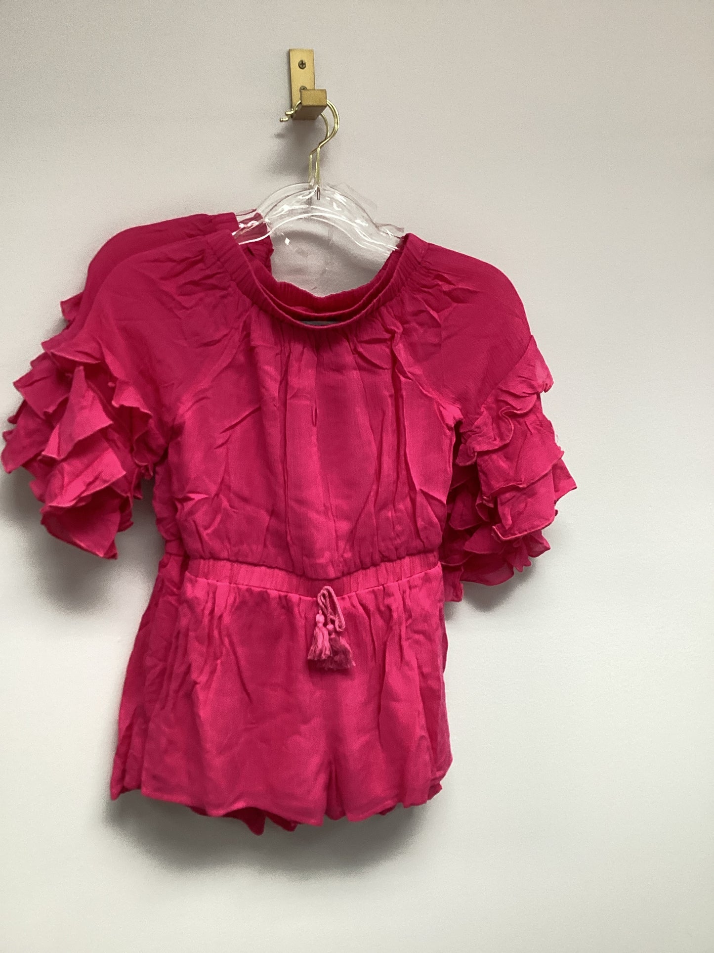 Girls Hot Pink Romper