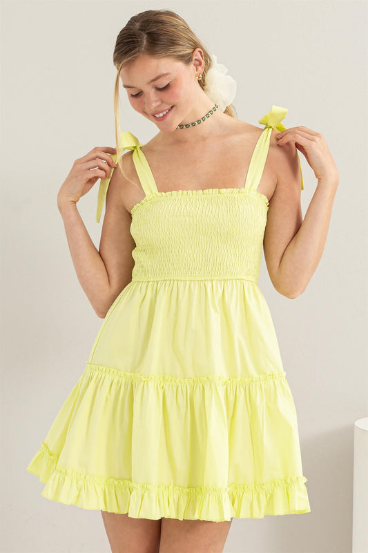 Haven Dress in Lime