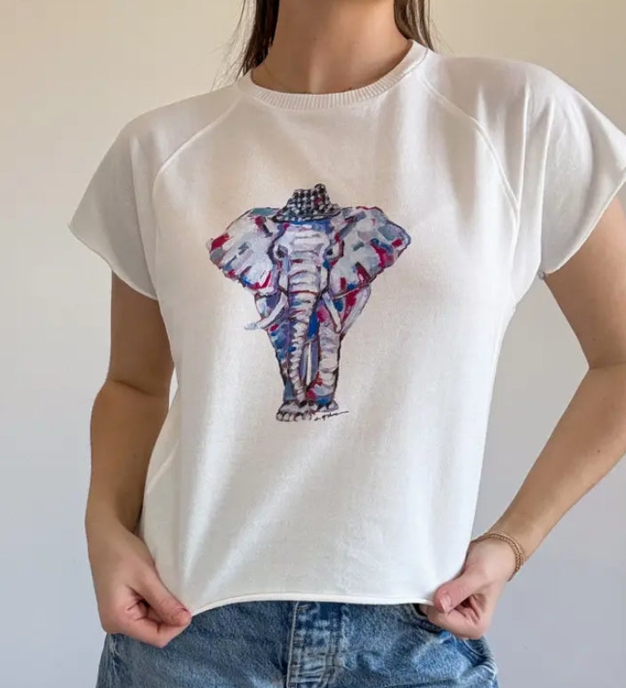 Alabama Elephant Edgy Short Sleeve