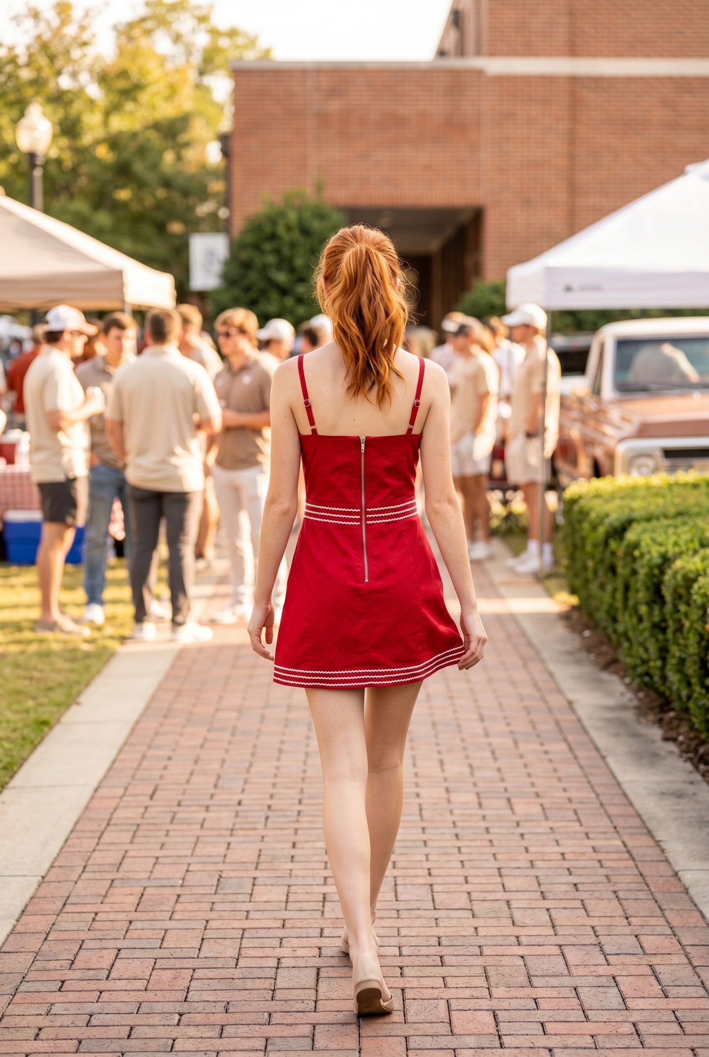 American Spirit Mini Dress In Red