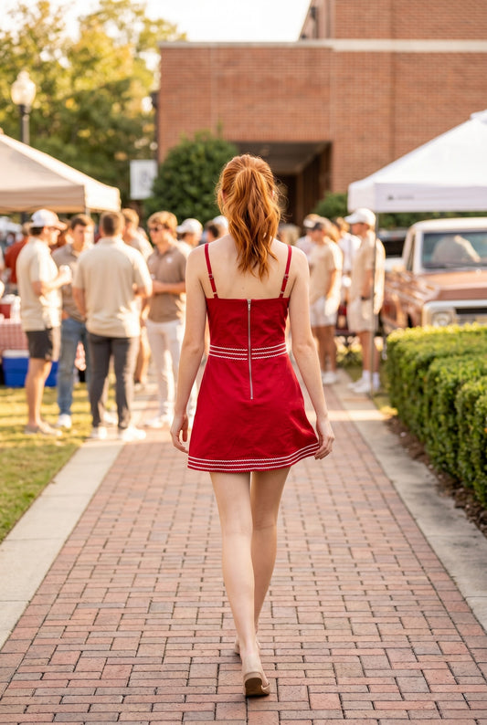 American Spirit Mini Dress In Red