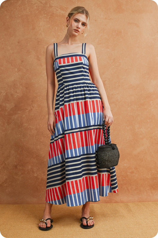 American Stripes Midi Dress
