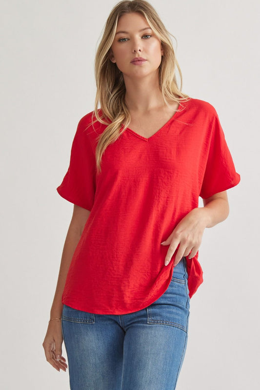 Amy Top Tomato Red