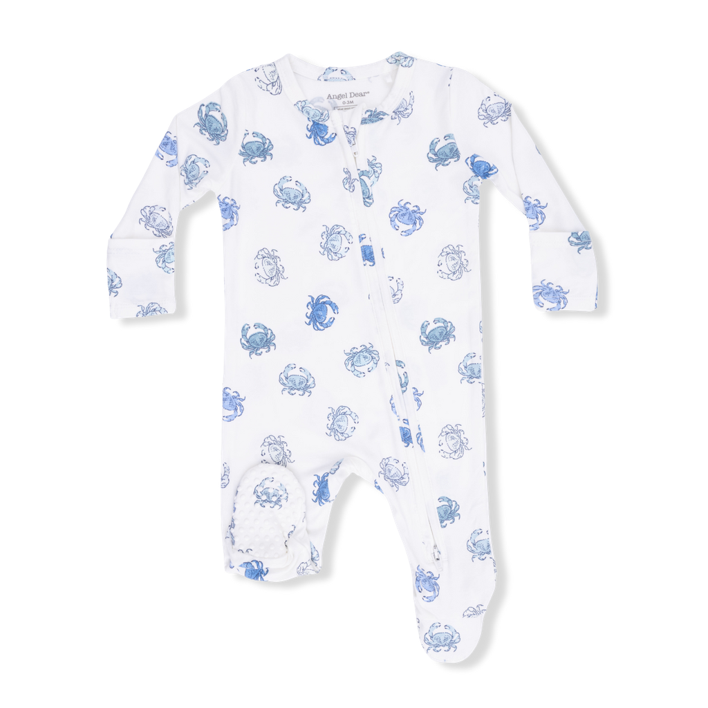 Angel Dear Blue Crab Zipper Footie