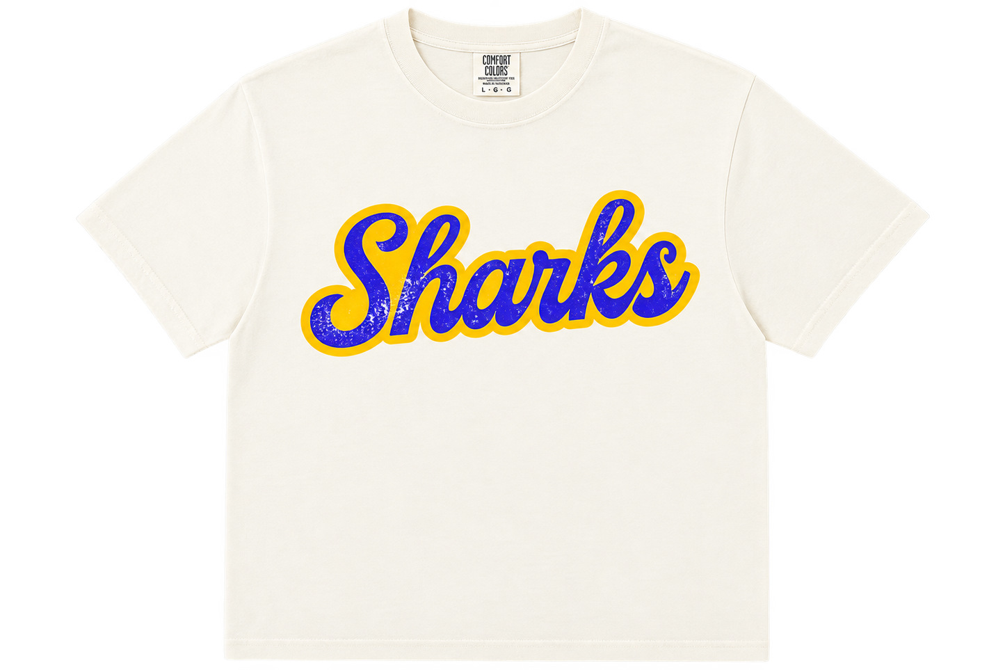 Sharks Scripted Tee