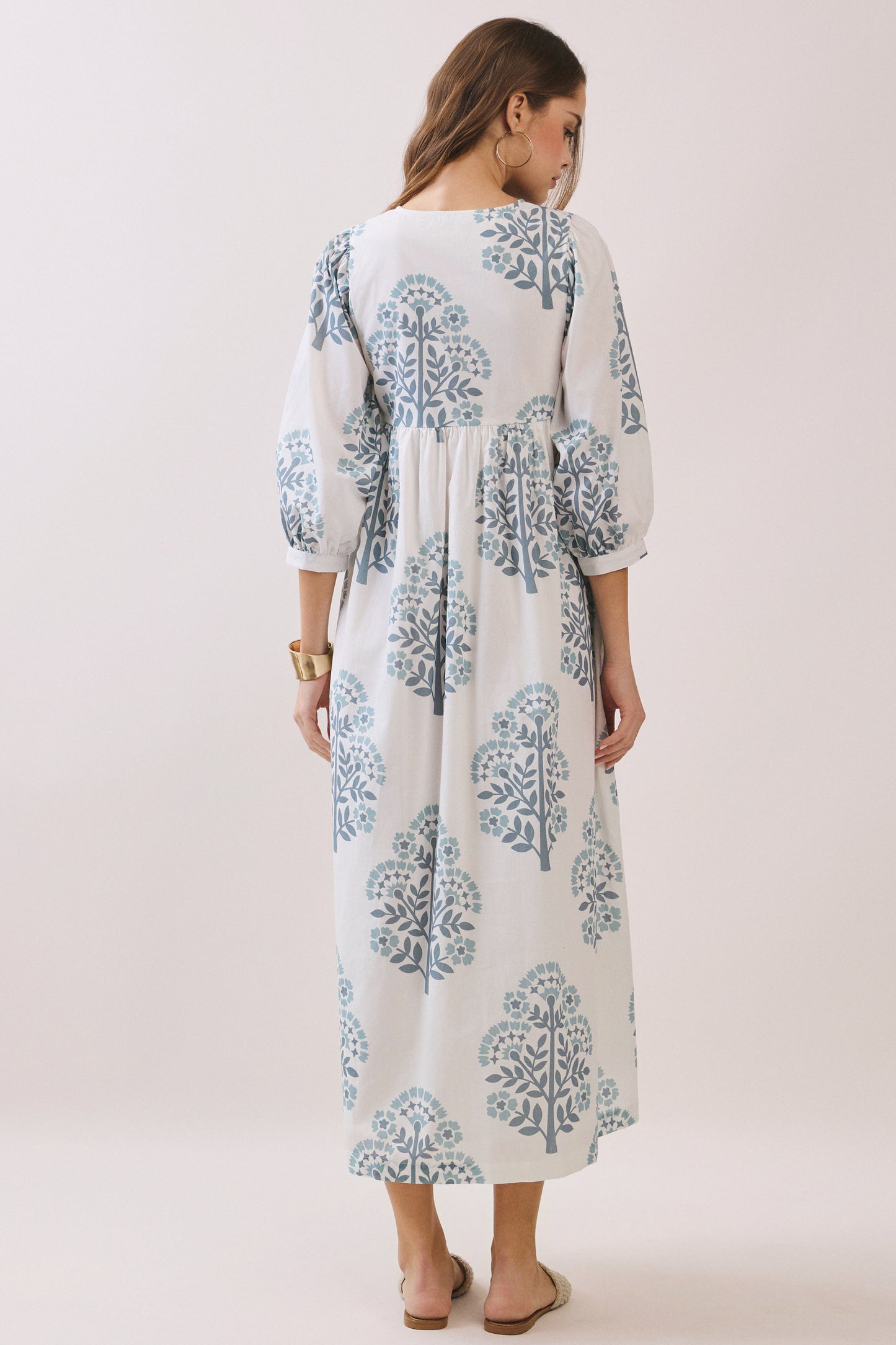 Calm Blues Maxi Dress