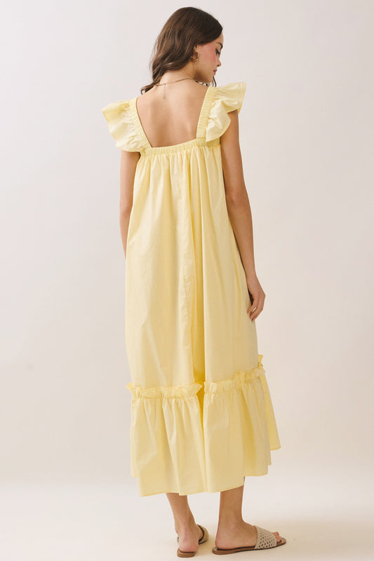 Caroline Maxi In Butter Yellow