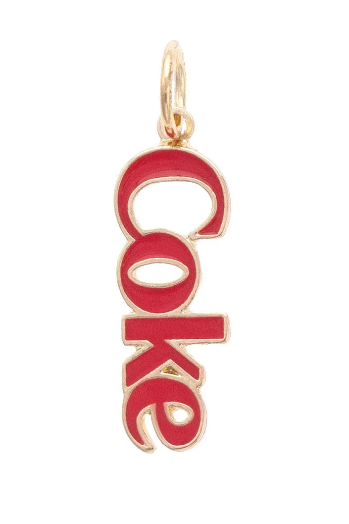 Coke Logo Charm in Red