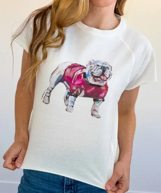 Georgia Bulldog Edgy Short Sleeve