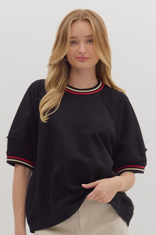 Game Time Top In Red/Black