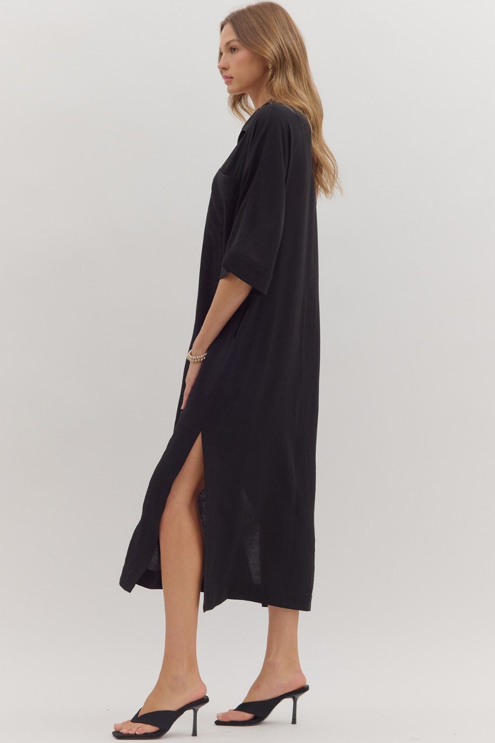 Easy Breezy Midi In Black