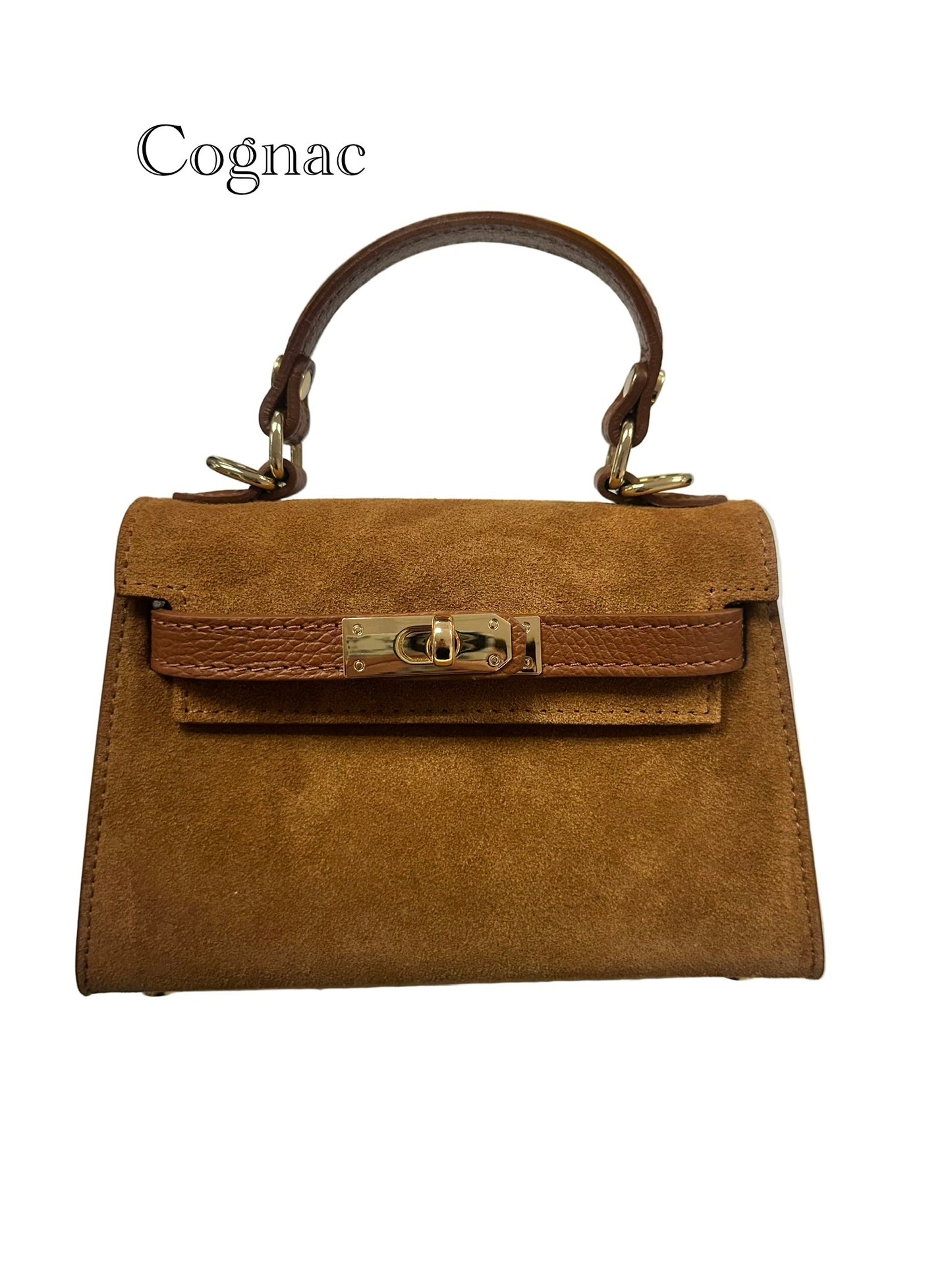 Mini K Suede Leather Handbag