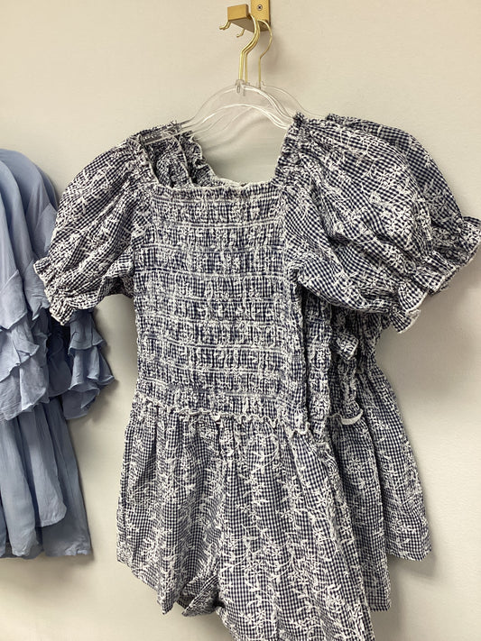 Girls Gingham Romper