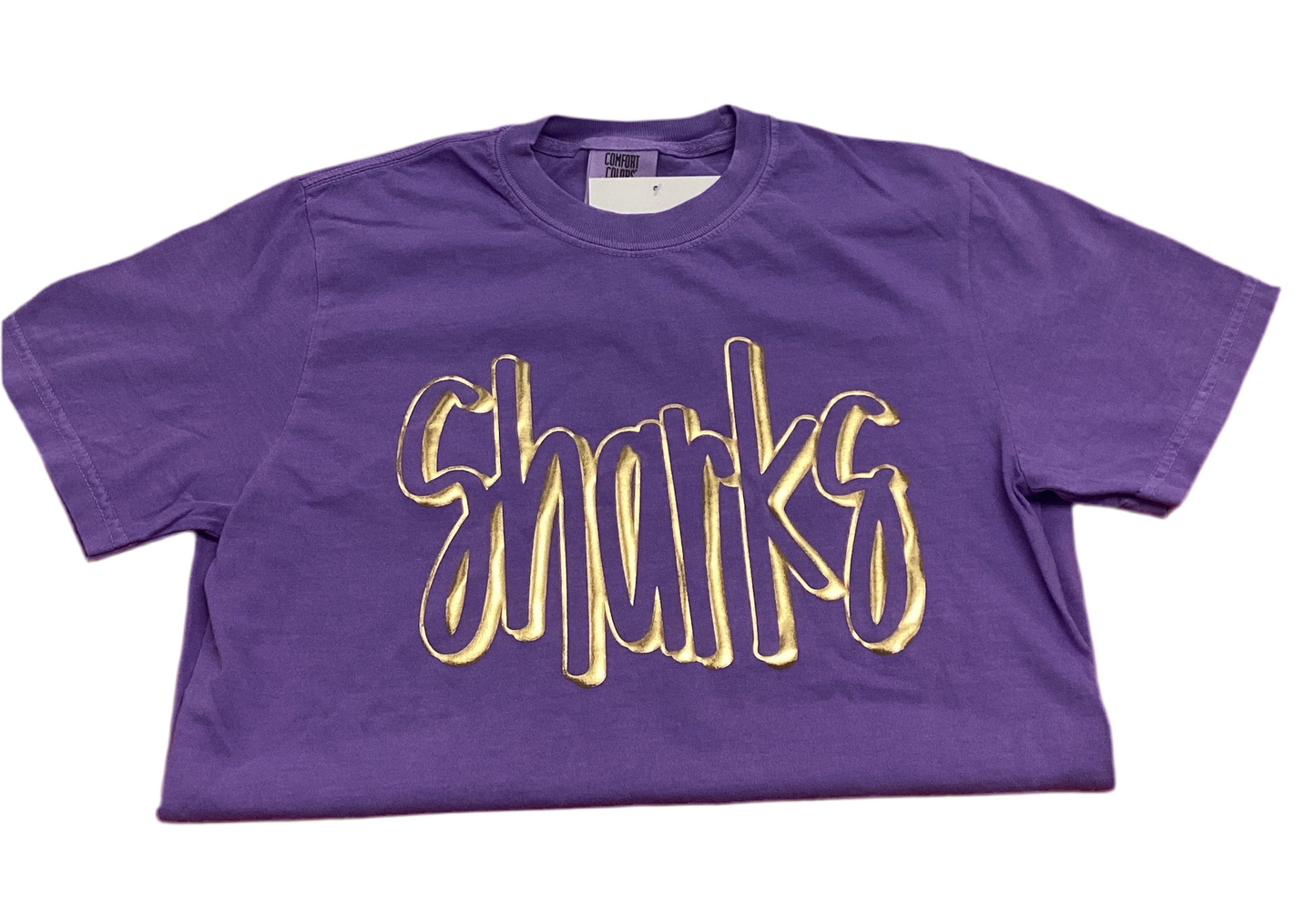 Sharks Bubble Letter Tee