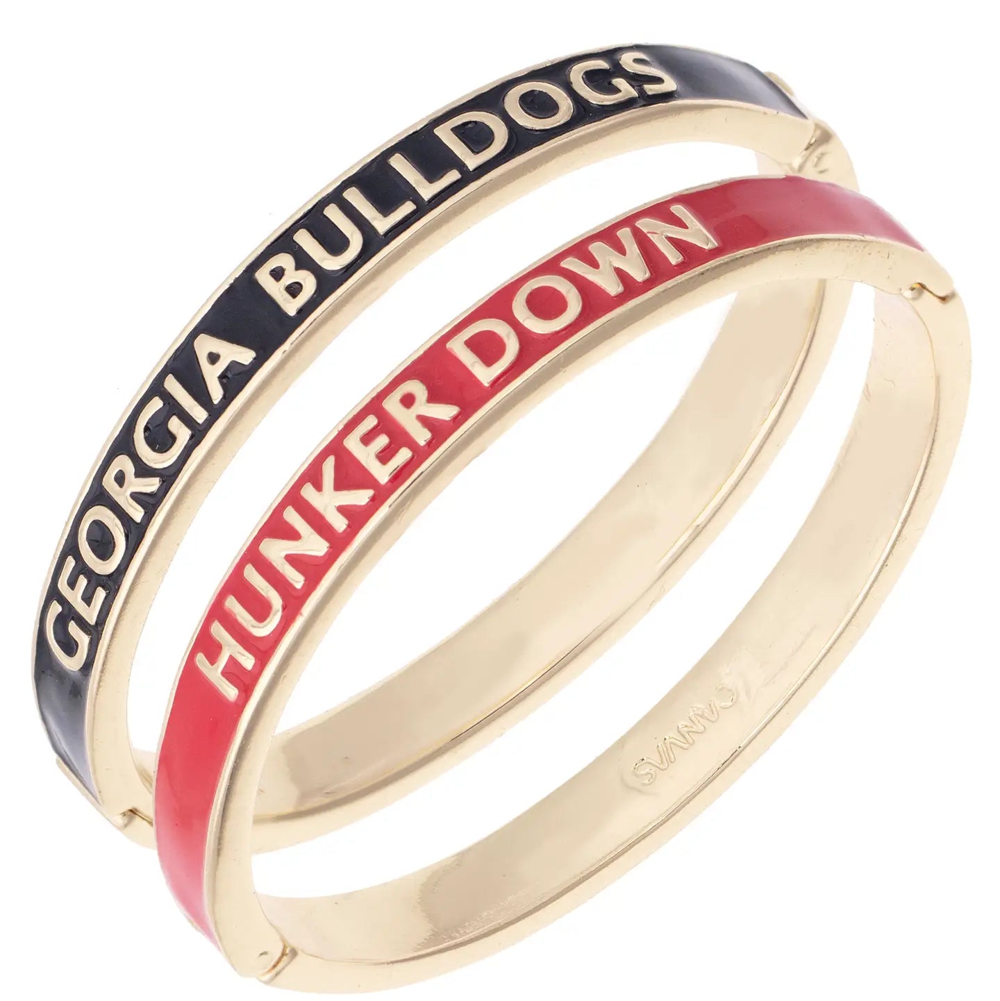 Georgia Bulldogs Skinny Enamel Hinge Bangle