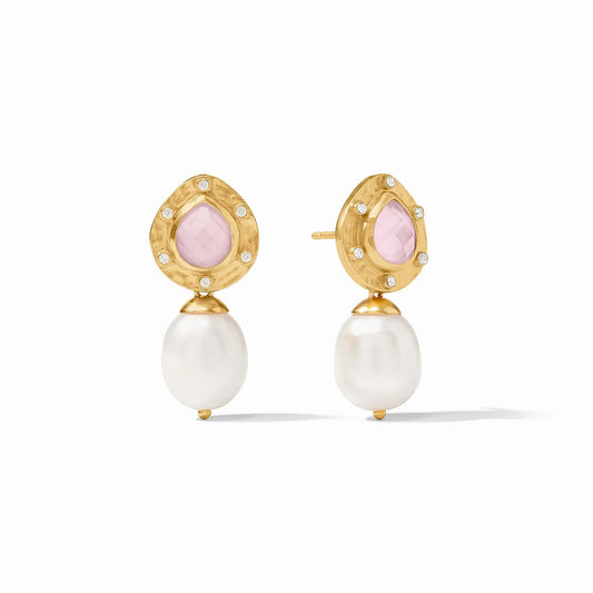 Julie Vos Clementine Pearl Drop Earring In Iridescent Rose