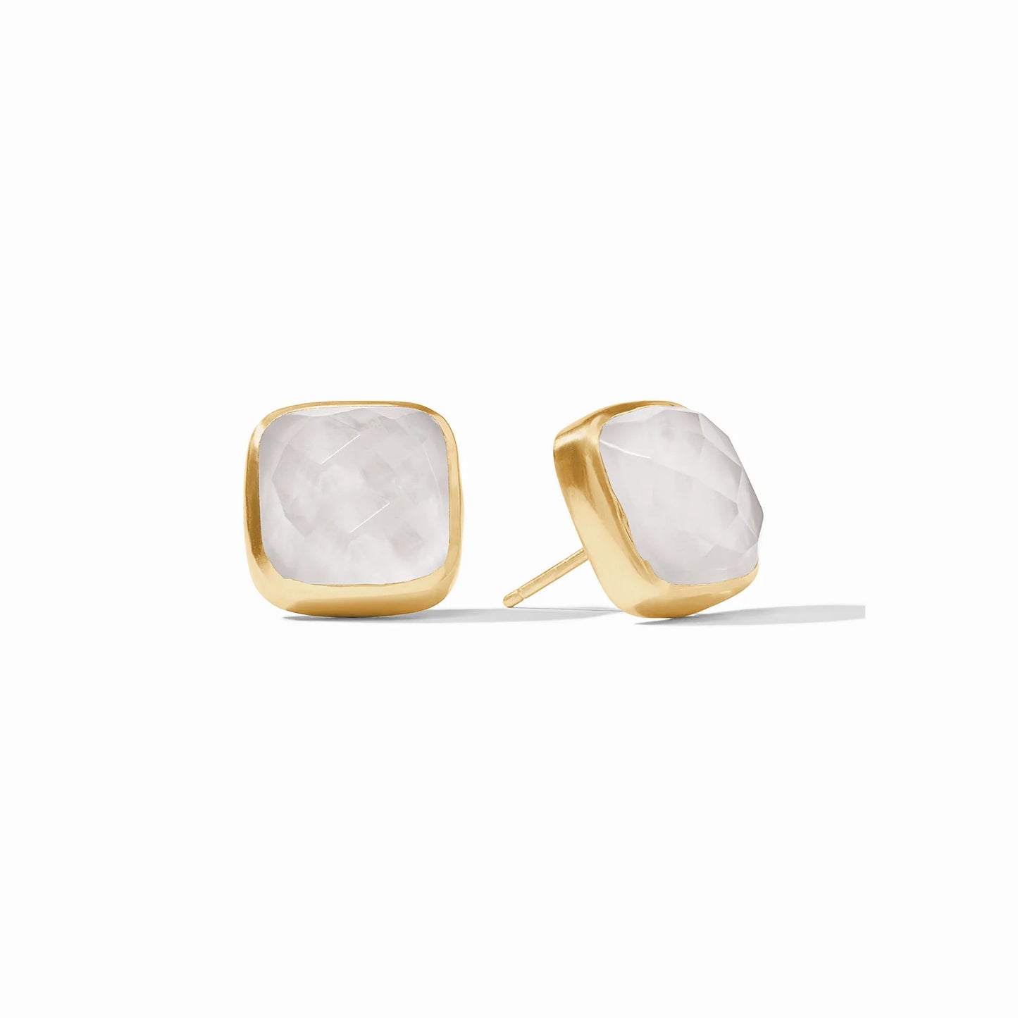 Julie Vos Catalina Stud In Iridescent Clear Crystal