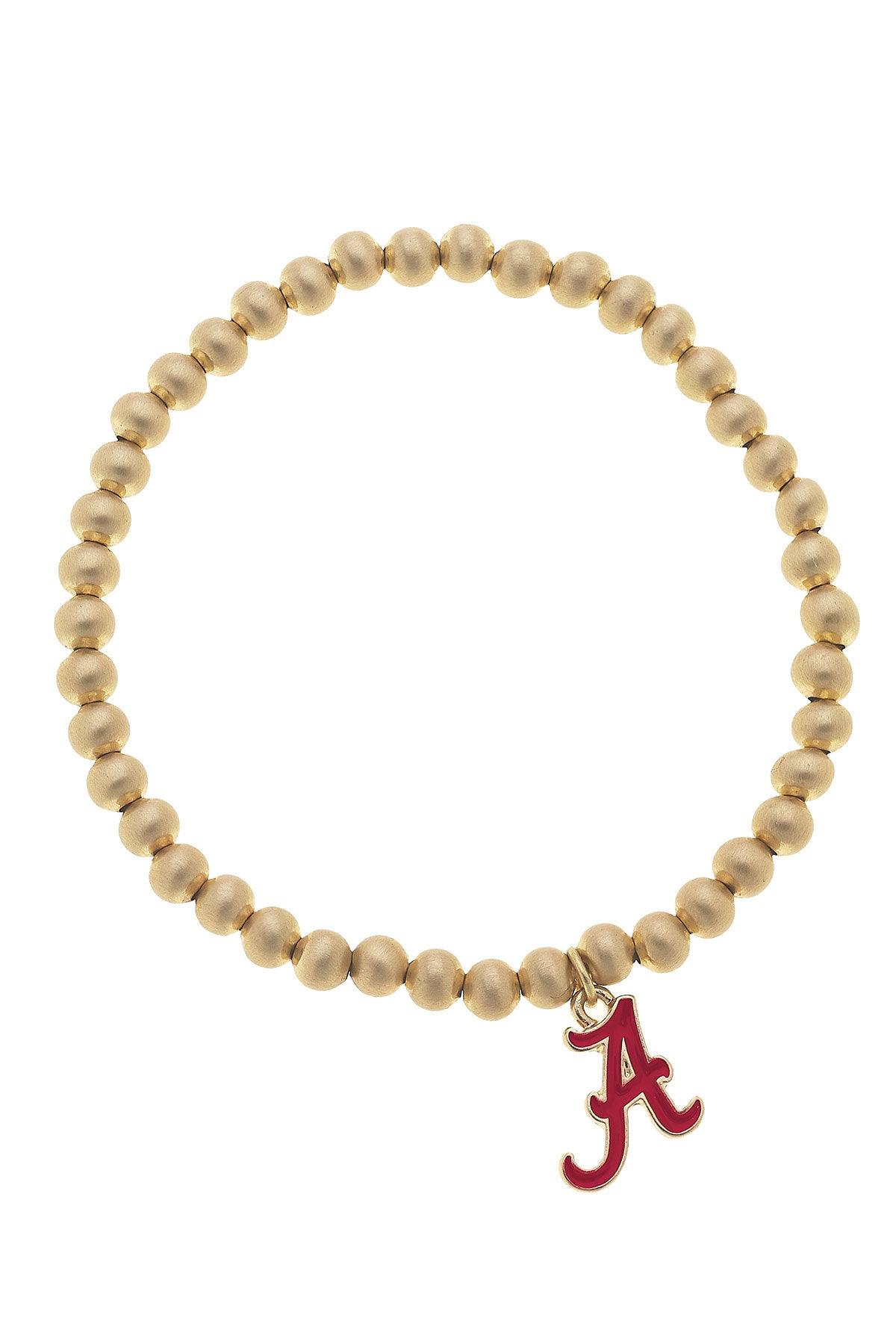 Alabama Logo Gold Bracelet