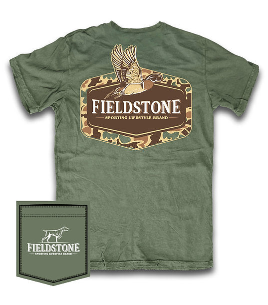 Fieldstone Camo Wood Duck Youth Tee