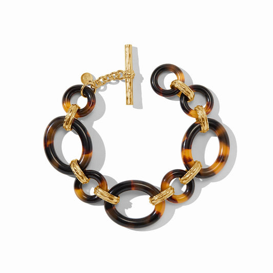 Julie Vos Madison Link Bracelet Tortoise Shell