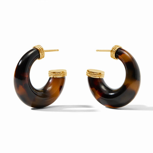 Julie Vos Madison Statement Hoop Tortoise Shell Medium