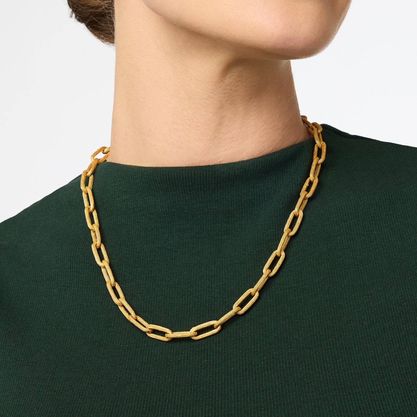 Julie Vos Chevalier Paperclip Link Necklace