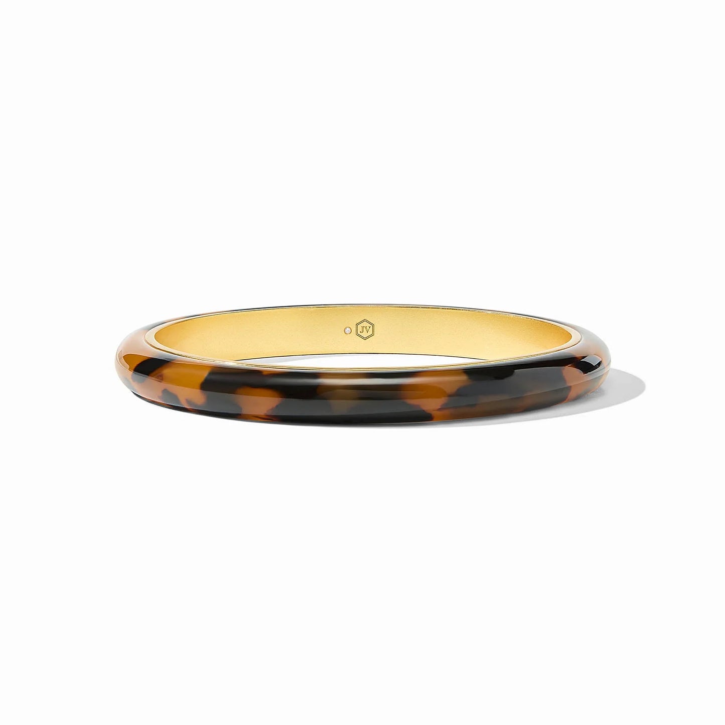 Julie Vos Madison Statement Bangle Tortoise Shell Small