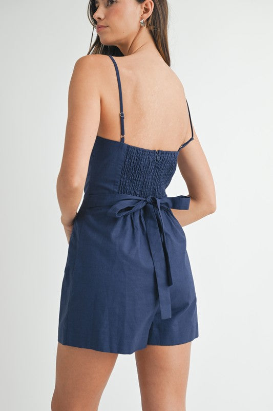 Ready For Summer Navy Romper