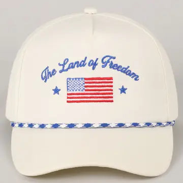 The Land Of Freedom Trucker Hat In Royal Blue