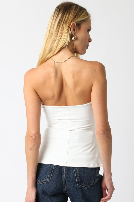 Adela Tube Top In Ivory