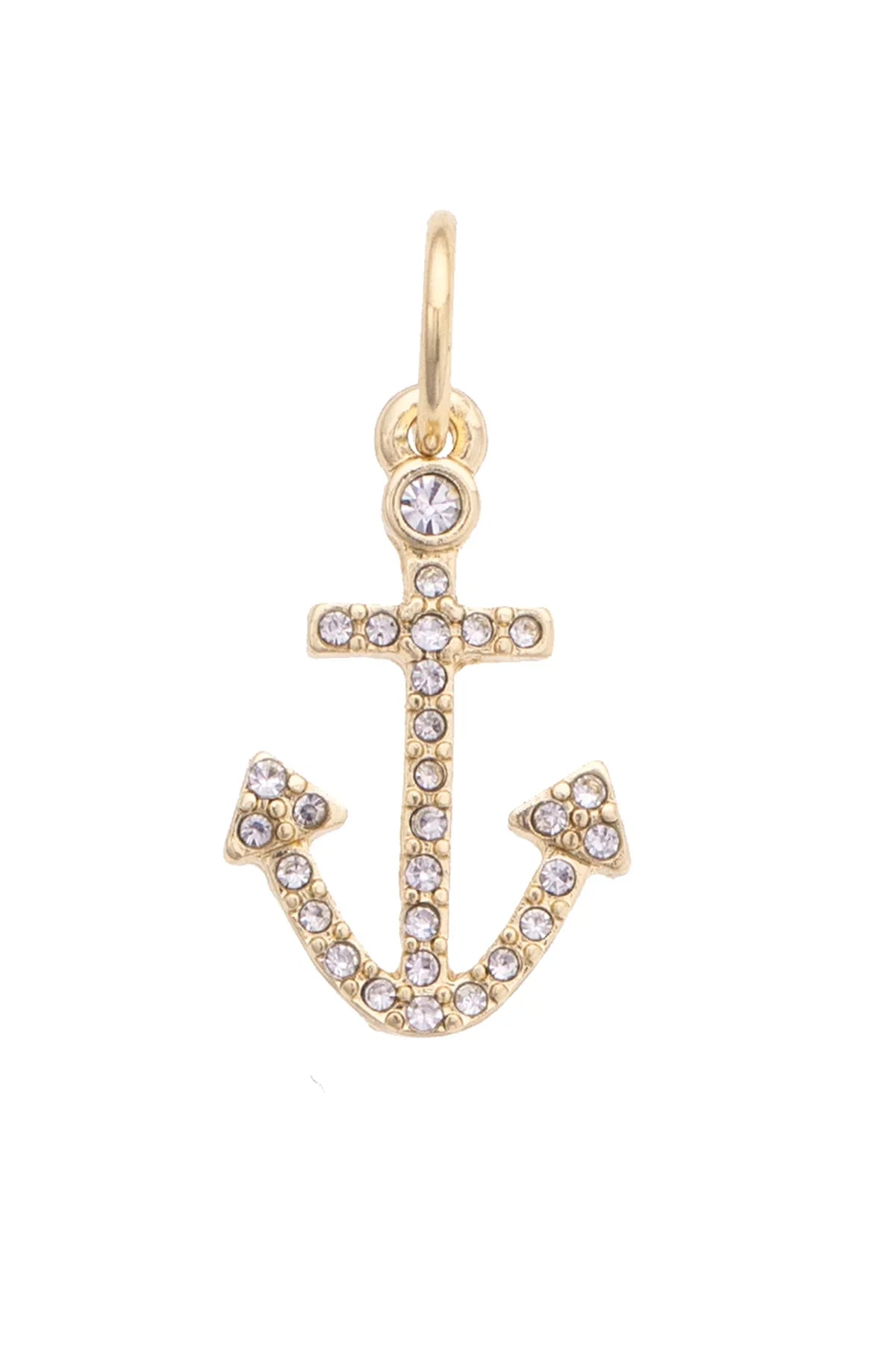 Pave Anchor Charm