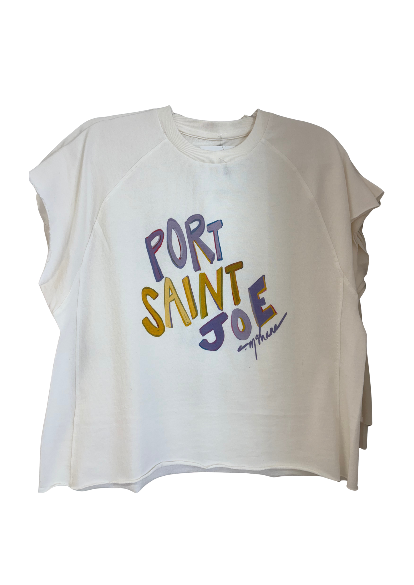Port St. Joe Gold & Purple Edgy Short Sleeve