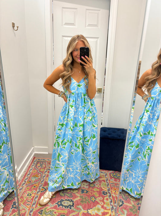 Andros Spaghetti Strap Maxi Dress