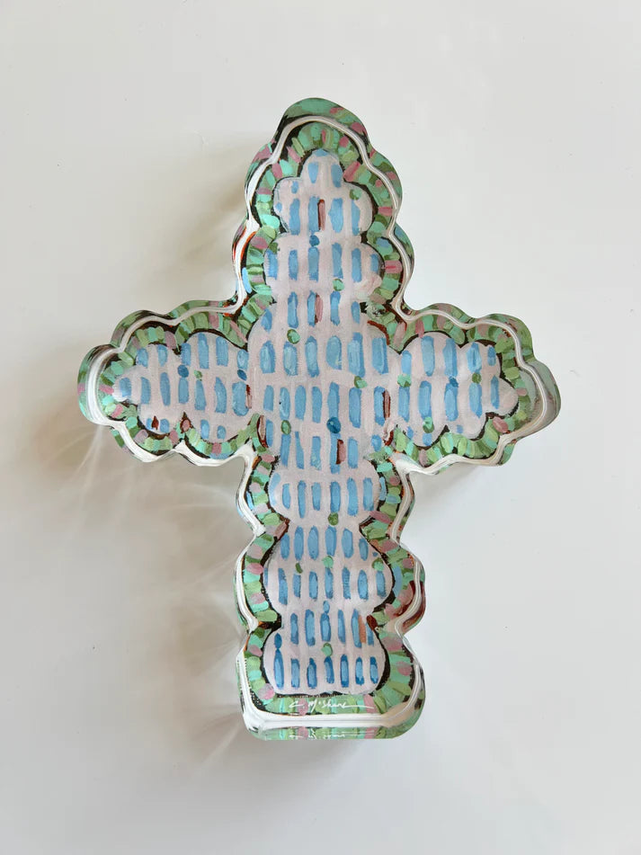 Chelsea McShane Art Faithful Cross I Acrylic